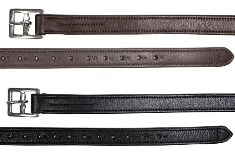 HKM Anna Stirrup Leathers Black 155