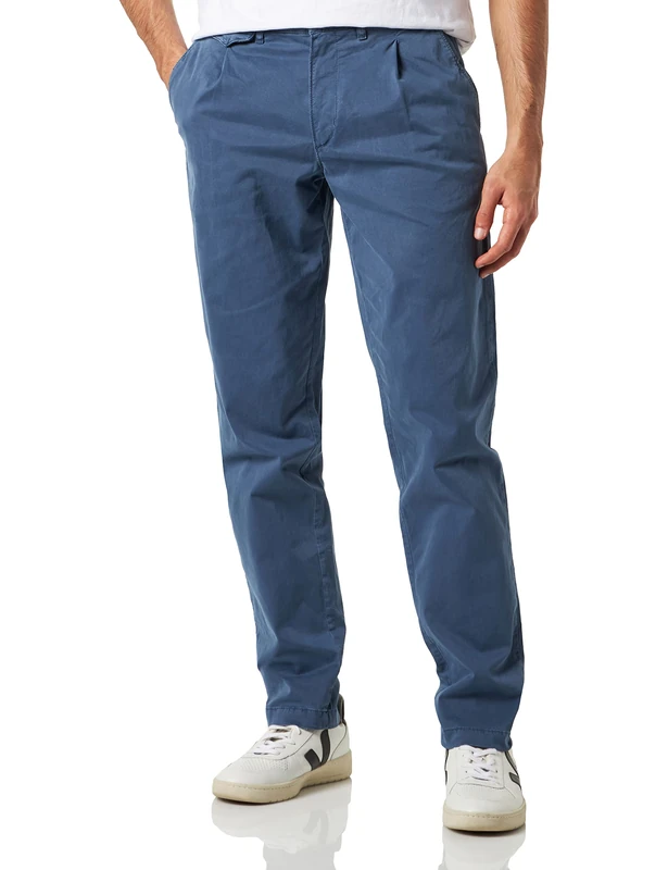 Tommy Hilfiger Men Chelsea Chino Premium Trousers, Blue (Aegean Sea), 30W / 32L