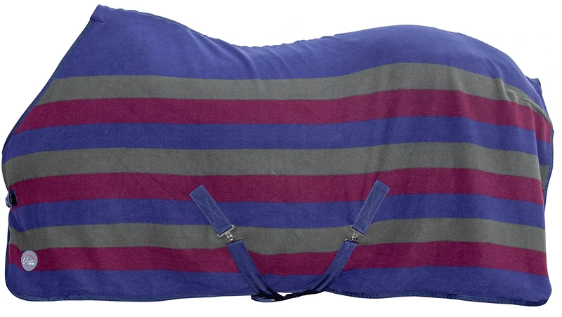 HKM Professional Horse Blankets Dark Green/Wine Red/Dark Blue 135