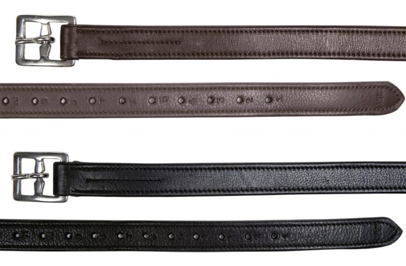 HKM Anna Stirrup Leathers Black 135