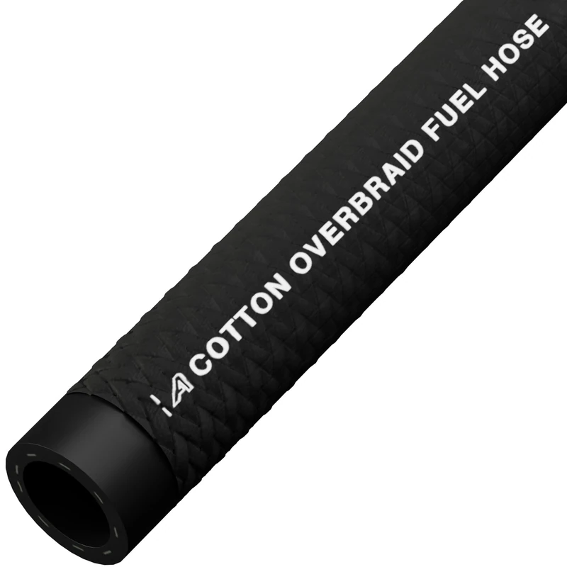 3.5mm Rubber Cotton Braided Reinforced Overbraid Fuel Line Oil Petrol Diesel Hose 20 Metre