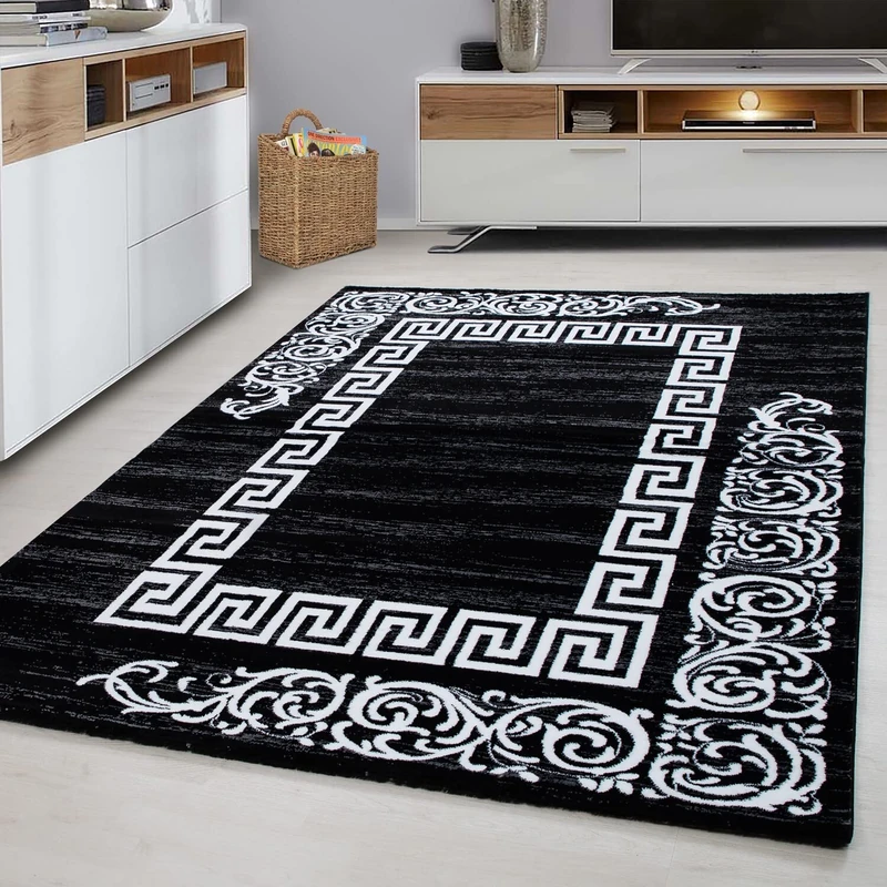 Giantore Oriental Short Pile Rug Ornamental Flat Pile Rug Modern