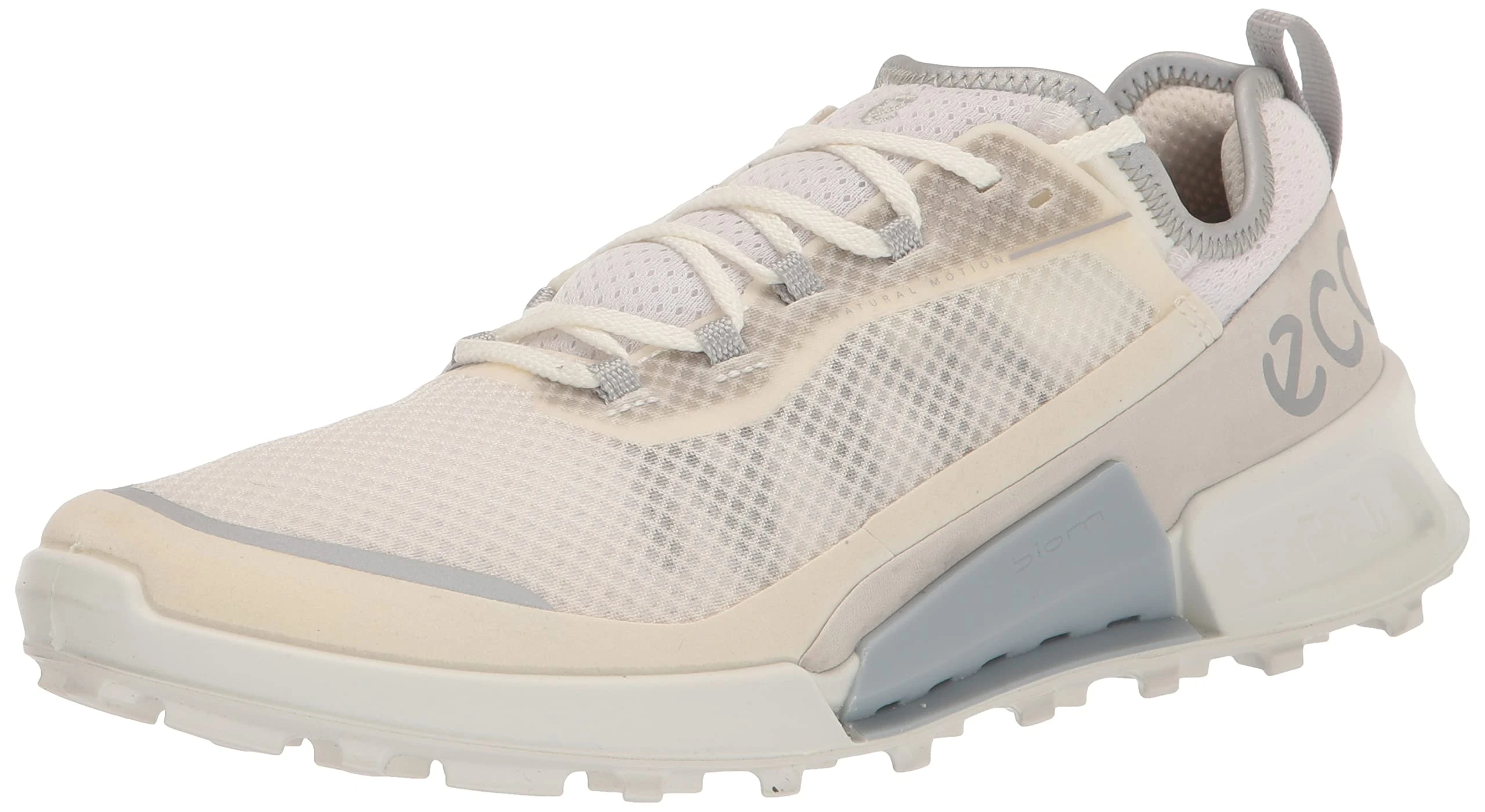 ECCO Womens Biom 2.1 Low Textile Trail Running Shoe, Shadow White/White/Shadow White, 10-10.5