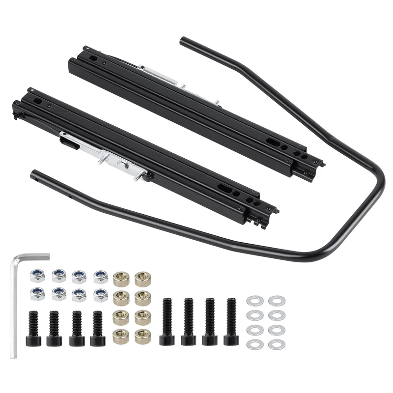 Racewill Seat Slider, Seat Mounting Track Assembly Kit, Fits for NRG Sparco and Most Aftermarket Seats