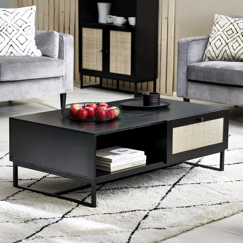 Julian Bowen Padstow Coffee Table - Black Tables