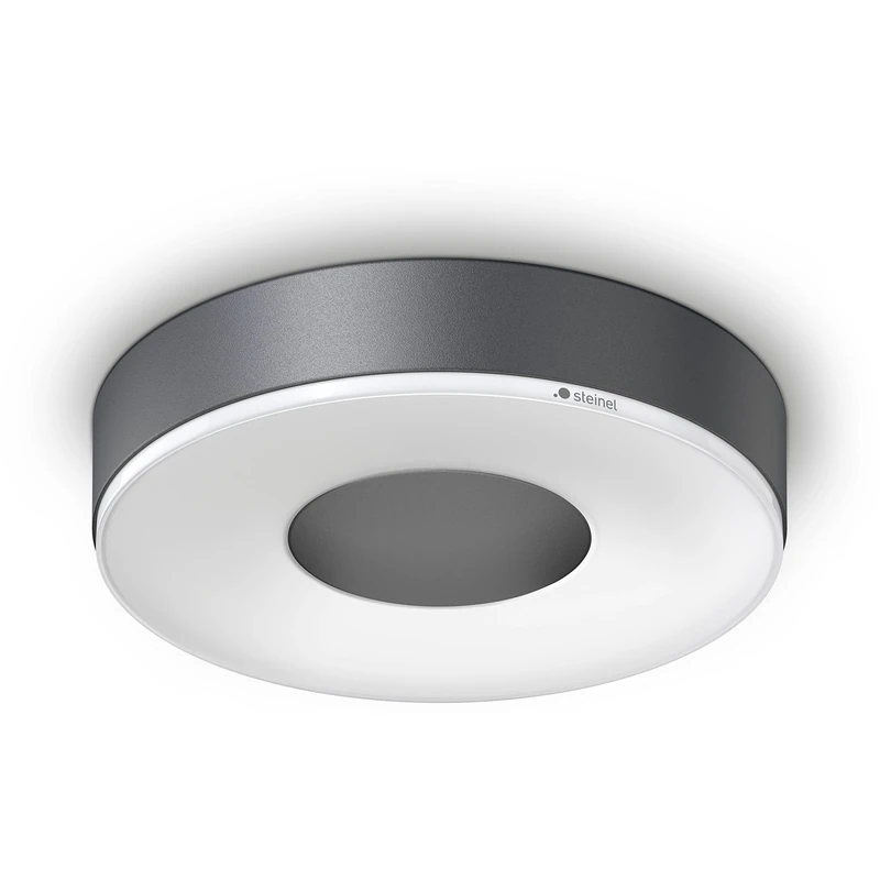 Steinel RS 200 SC LED Ceiling Light, 360° Motion Sensor, Smart Indoor Wall Lamp, Dimmable, Operated via Bluetooth App, Anthracite