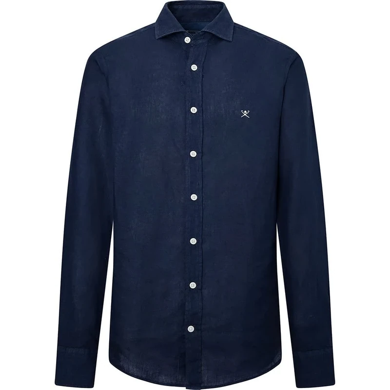 Hackett London Garment Dyed Linen K, 595NAVY, XXL