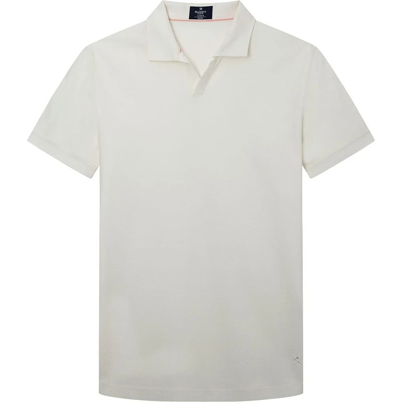 Hackett London Men's Johnny CLLR Polo Shirt, Linen, L