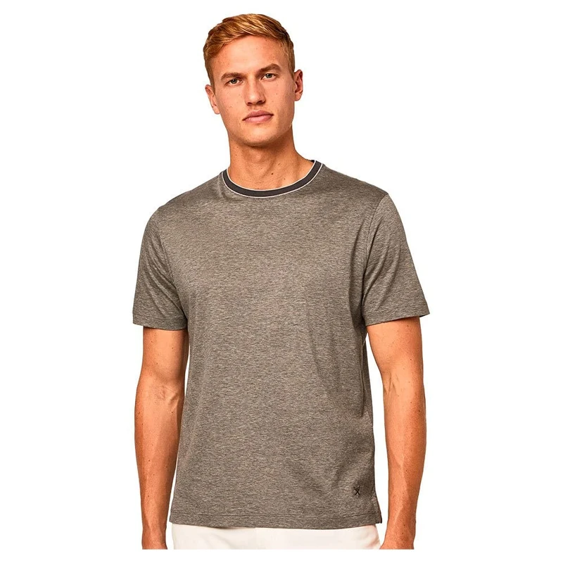 Hackett London Men's FIL STR TEE T-Shirt, Iron, XS