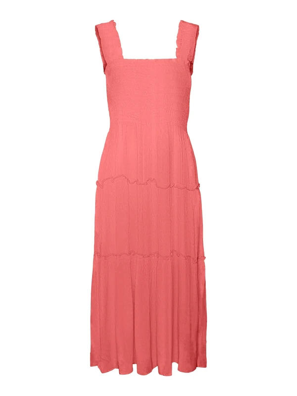VERO MODA Female Dress VMMENNY Midi Dress, Georgia Peach, M