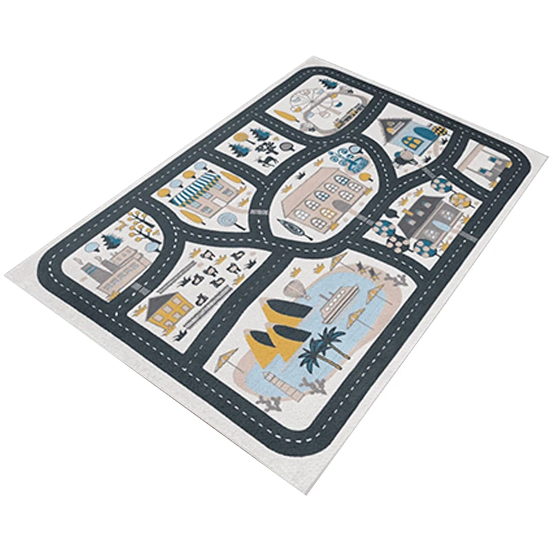 WELL HOME MOBILIARIO & DECORACIÓN Alfombra de Polyester Estampada 140 x 220 cm