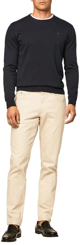 Hackett London Men's Delave 5 PTK Pants, Cream, 33W / 32L
