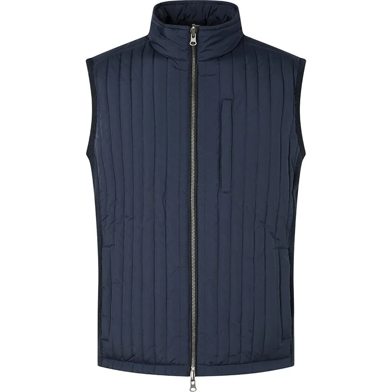 Hackett London Men's REV Channel Gilet Outerwear, Navy Blazer, 3XL