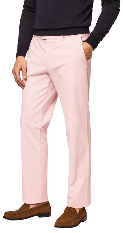 Hackett London Men's CORE Sanderson Pants, Light Pink, 34W / 30L