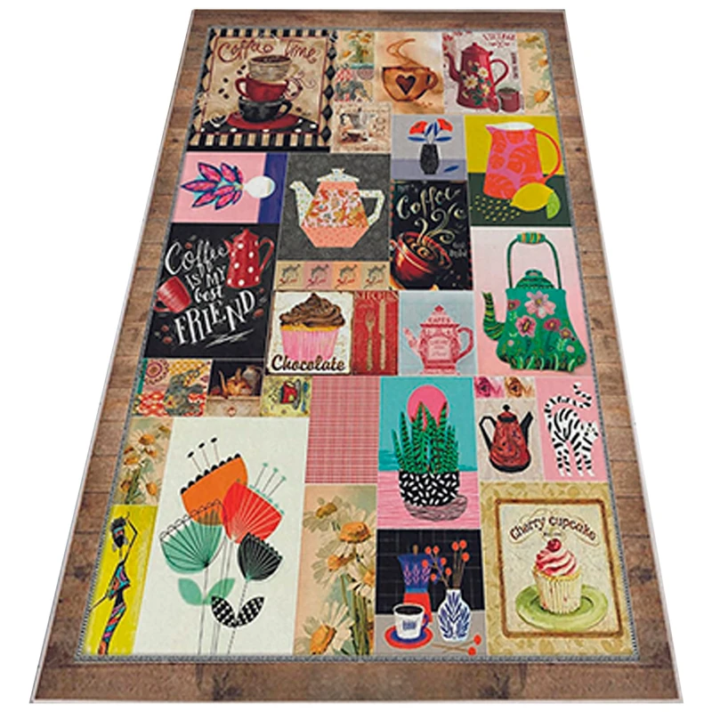 WELL HOME MOBILIARIO & DECORACIÓN Alfombra de poliester estampada 140 x 220 cm modelo notice board multicoloured - Image 1