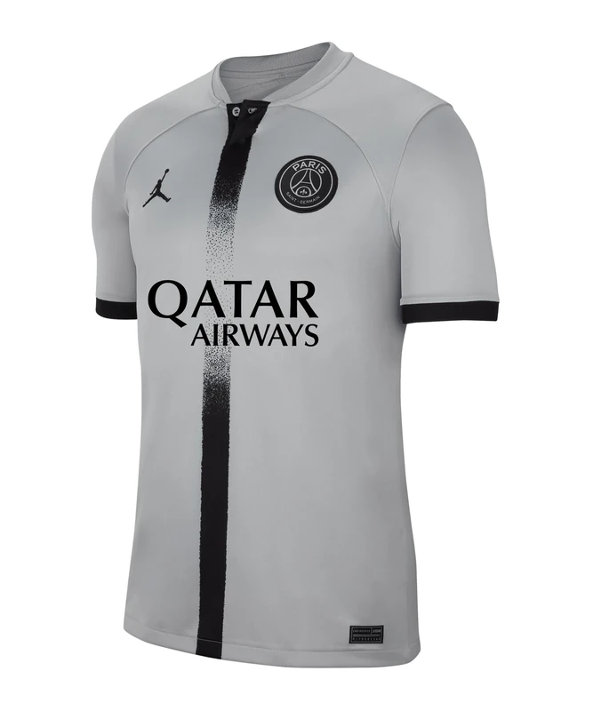 Nike PSG Dri Fit Stadium Aw T-Shirt Lt Smoke Grey/Black/Black XL