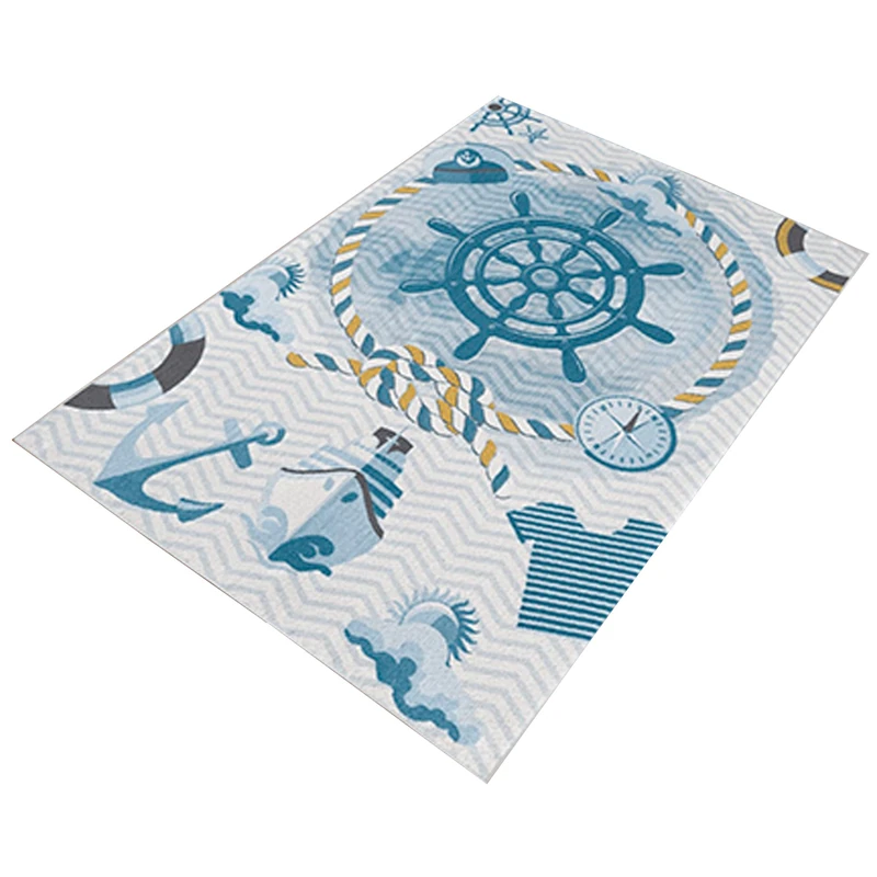 WELL HOME MOBILIARIO & DECORACIÓN Alfombra de poliester estampada 160 x 230 cm model mariner multicolour