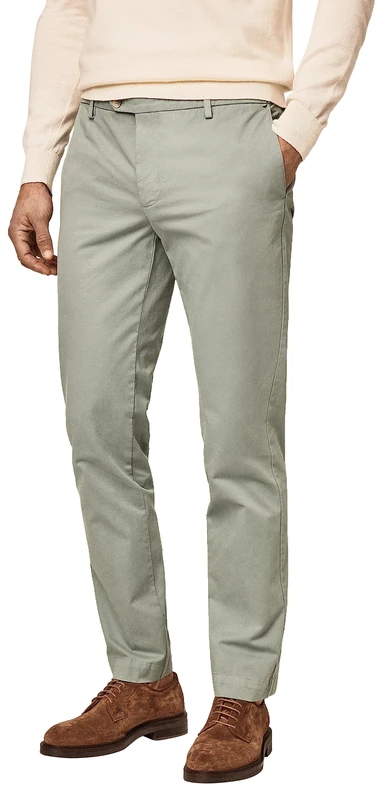 Hackett London Men's CORE Kensington Pants, Dusty Green, 33W / 30L
