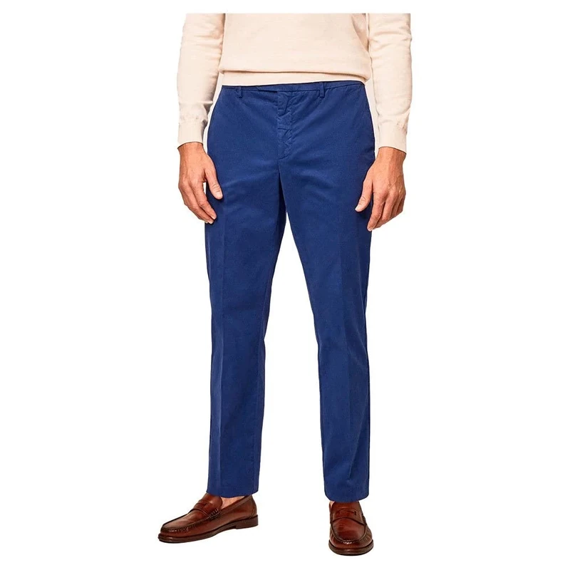 Hackett London Men's CORE Sanderson Pants, Blue Depth, 28W / 30L