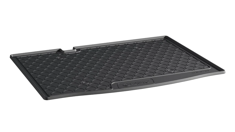 Gledring Rubbasol (Rubber) Trunk mat compatible with Dacia Sandero III incl. Stepway 2021- (Lower floor), Black