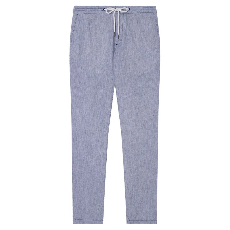 Hackett London Men's Mini Stripe Chino Pants, Navy/White, 32W / 32L