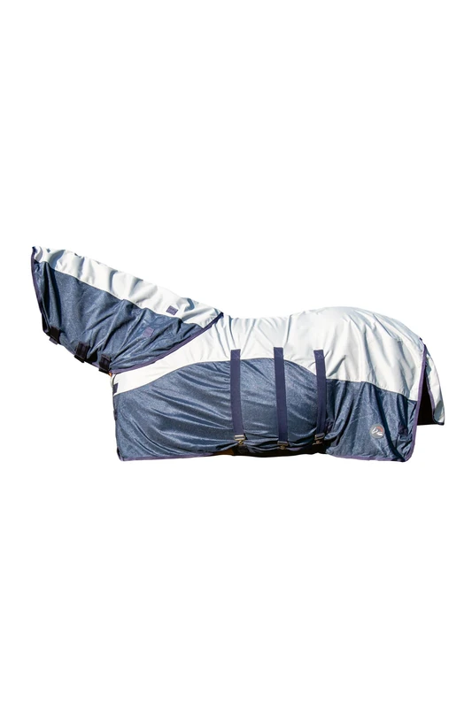 HKM Rain Horse Rugs & Blankets Dark Blue/Grey 145
