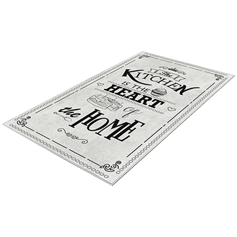 WELL HOME MOBILIARIO & DECORACIÓN HeartOfTheHome Printed Polyester Rug, 160 x 230 cm, Grey Model - Image 1