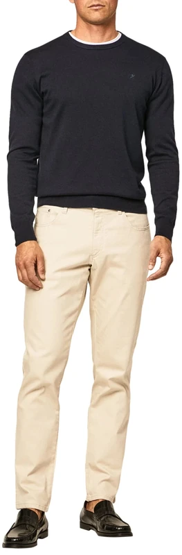 Hackett London Men's Delave 5 PTK Pants, Cream, 38W / 34L - Image 1