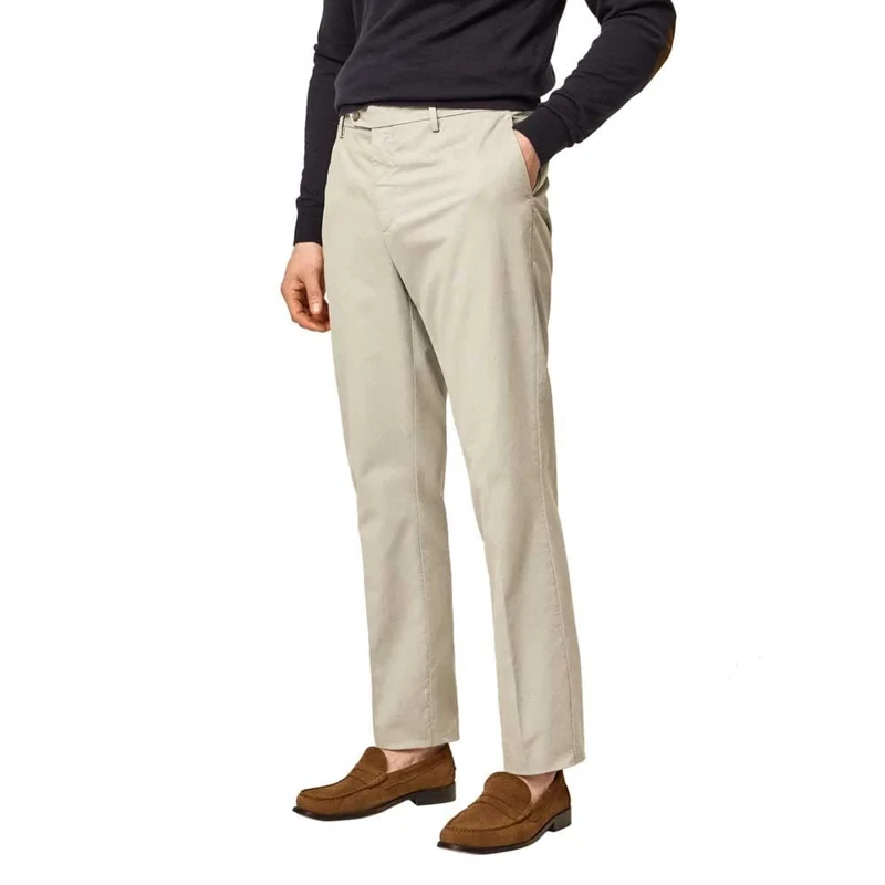 Hackett London Men's CORE Sanderson Pants, Dusty Green, 36W / 34L