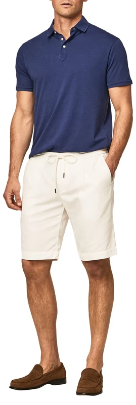 Hackett London Men's Beach Drawstring SHRT Shorts, Ecru, 28W