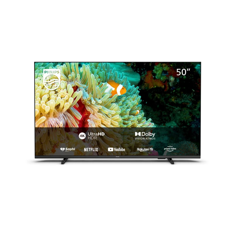 Philips 50PUS7607/12 50-Inch 4K LED TV | UHD & HDR10+ | Dolby Vision & Dolby Atmos | Google Assistant & Alexa Compatible