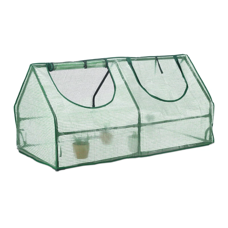 Relaxdays PVC Film Cold Frame - 60 x 120 x 60 cm Greenhouse