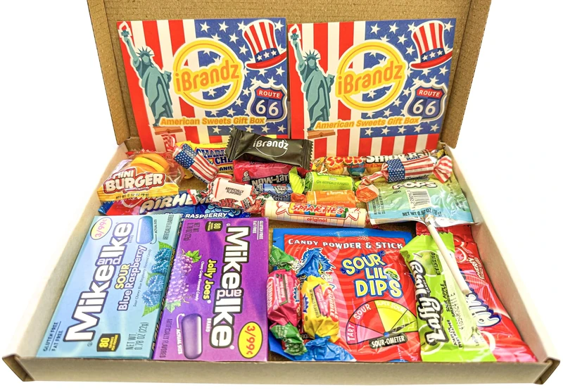 American Sweets Gift Box American Candy Sweet Hamper. Sweet Box