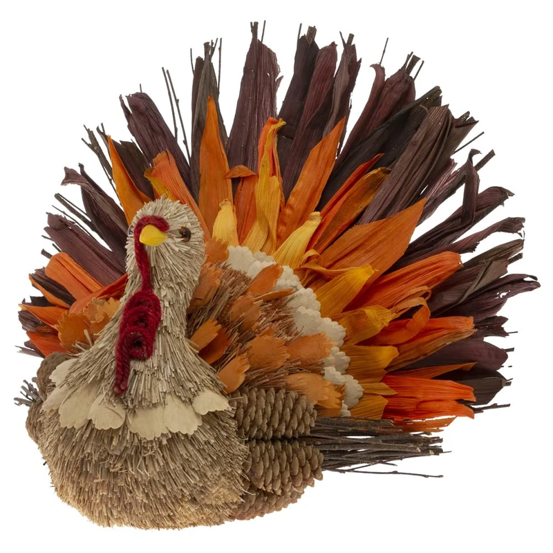 Boston International Tabletop Figurine Decoration, Jerry The Pinecone & Husk Turkey, 10-Inches - Image 1
