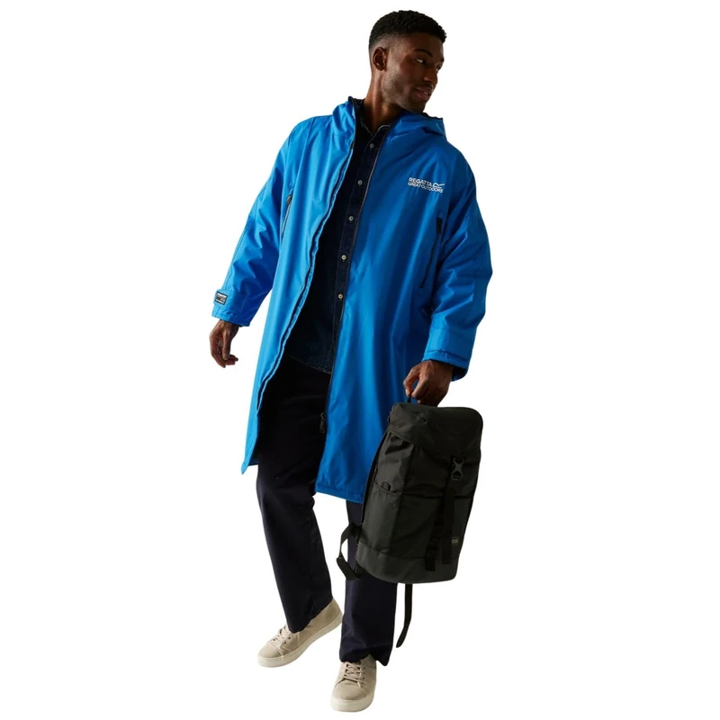 Regatta Unisex Adult Waterproof Robe Outdoor Lifestyle Robes, Borg Lined Changing Robe with Hood - Perfect for Outdoor Water Activities