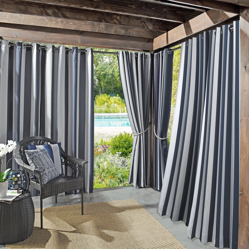 Sun Zero UV Protectant Curtain Panel, Polyester, Indigo Blue, 54" W x 95" L (Pack of 2)