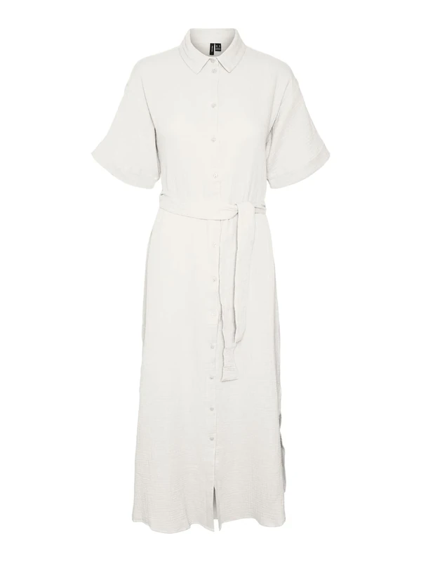 VERO Moda Female Dress VMNATALI Long Dress, Snow White, S