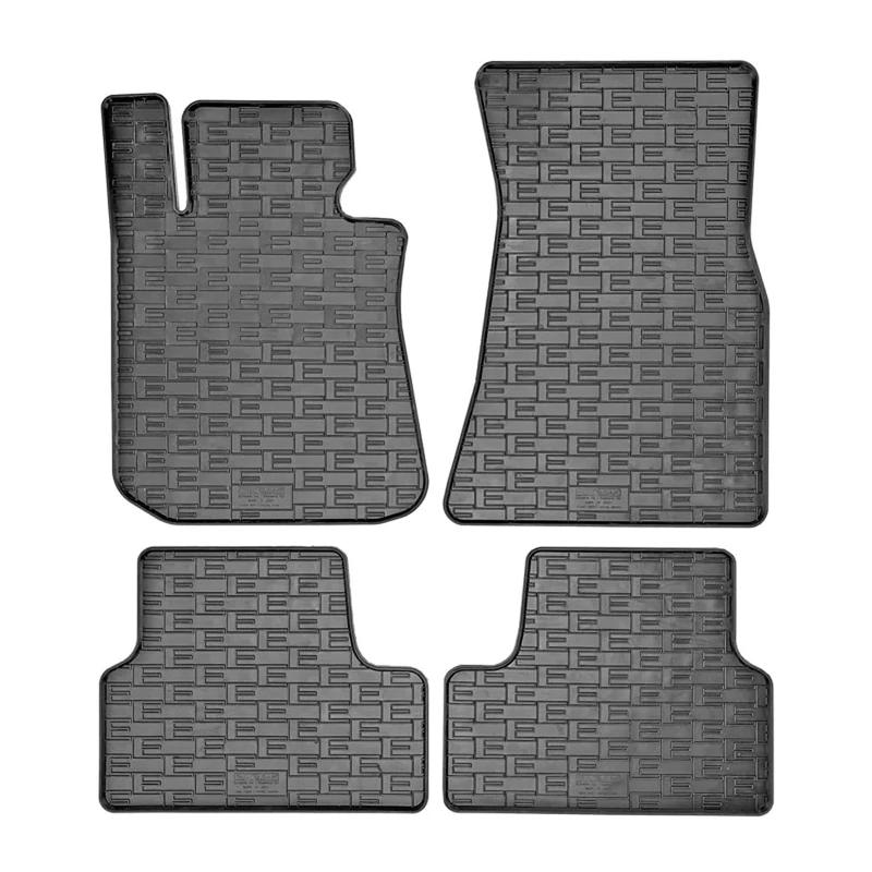 CIKCar Rubber car mats set compatible with BMW i4 (G26) 2021- (4-pieces + fixing system)