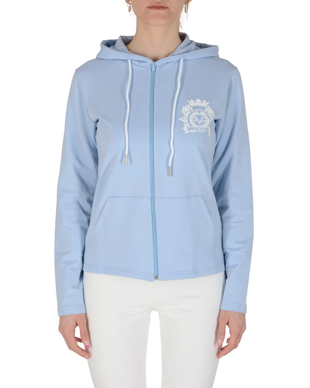 19V69 ITALIA Women's Eleana Hoodie Light Blue Hooded Sweatshirt, lightblue, XL (Pack of 20)