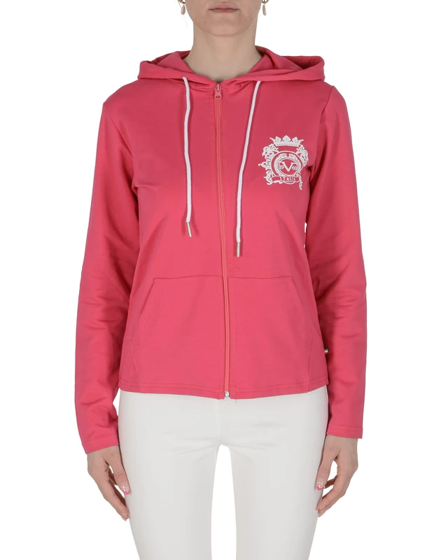 19V69 ITALIA Eleana Hoodie, Women's Hooded Sweatshirt, Fuchsia, XL - Image 1