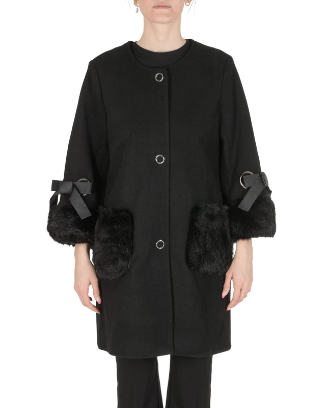 19V69 ITALIA Women's Rin Black Jackets, L