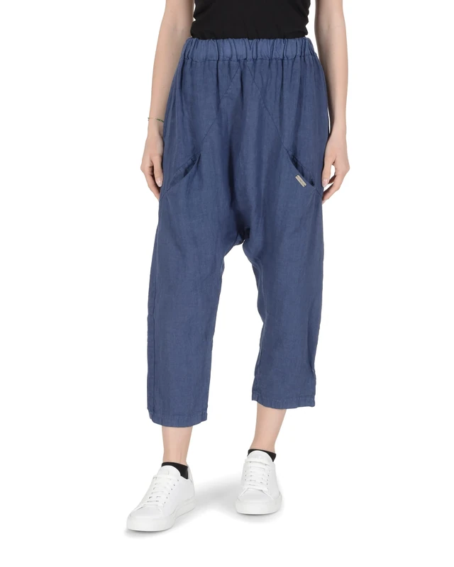 19V69 ITALIA Sardegna, Women's Casual Pants, Navy Blue, One Size