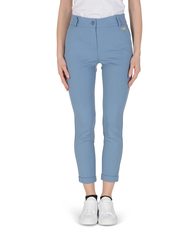 19V69 ITALIA Lea, Women's Casual Pants, Light Blue, S