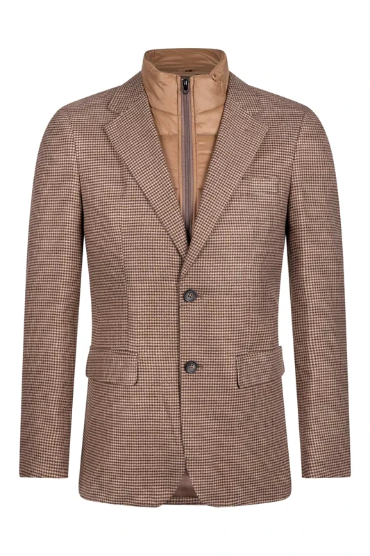 19V69 ITALIA Men's Matthew Brown Blazer, 46R