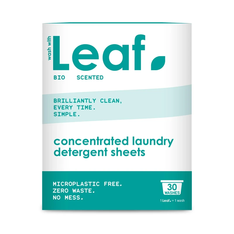 Leaf Laundry Sheets x30 Ultra Concentrated Bio Washing Sheets - Laundry Detergent, Swaps Washing Capsules, Washing Liquid, Washing Powder, Washing Capsules – Travel Wash