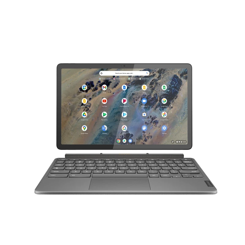 Lenovo IdeaPad Duet 3 10.95 Inch 2K AF (anti-fingerprint) Laptop - (Qualcomm Snapdragon 7c Gen 2, 4GB RAM, 128GB SSD, Chrome OS) - Storm Grey, 82T60018UK