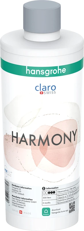 hansgrohe Mineralisation and Filter Harmony Filter Cartridge for Aqittura M91, Water Filter, Replacement Filter, Filter Capacity 300 litres