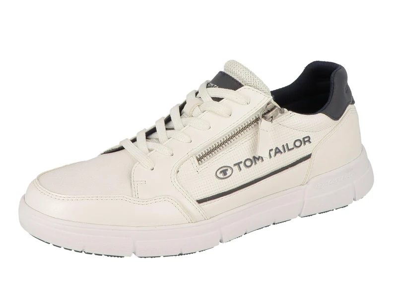 TOM TAILOR Men's 5382003 Sneaker, White, 6.5 UK