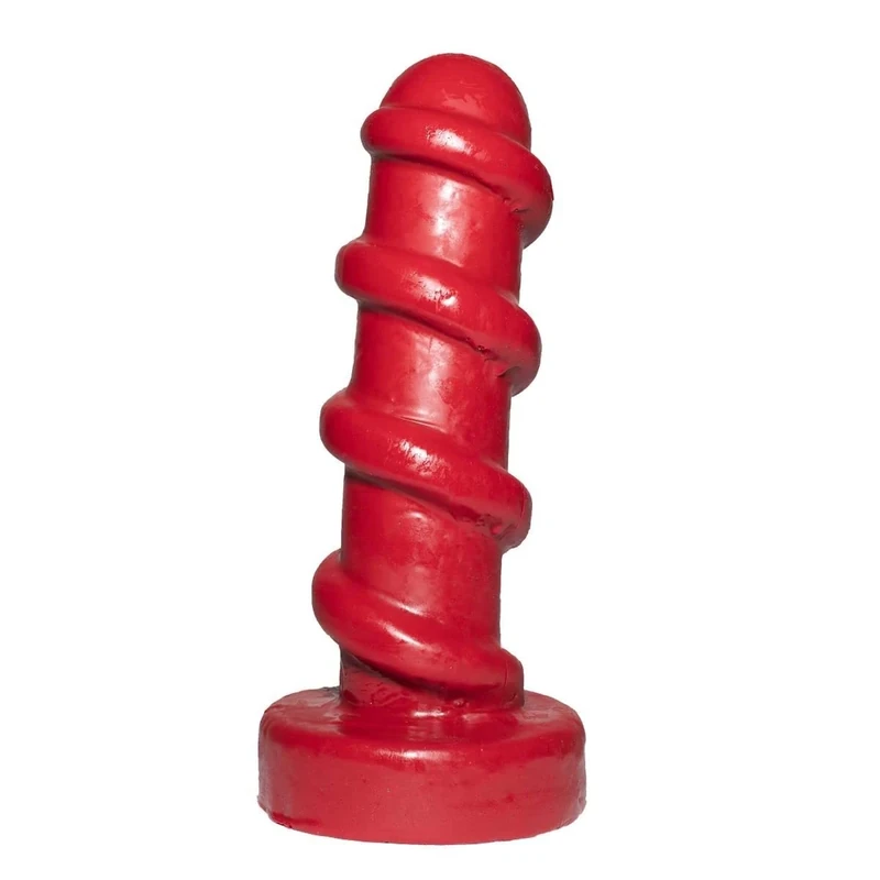 Prowler RED The Carousel Anal Plug – Red XL 10-Inch Butt Plug with Spiral Ridges | Extra Large Body-Safe Advanced Anal Toy - Image 1