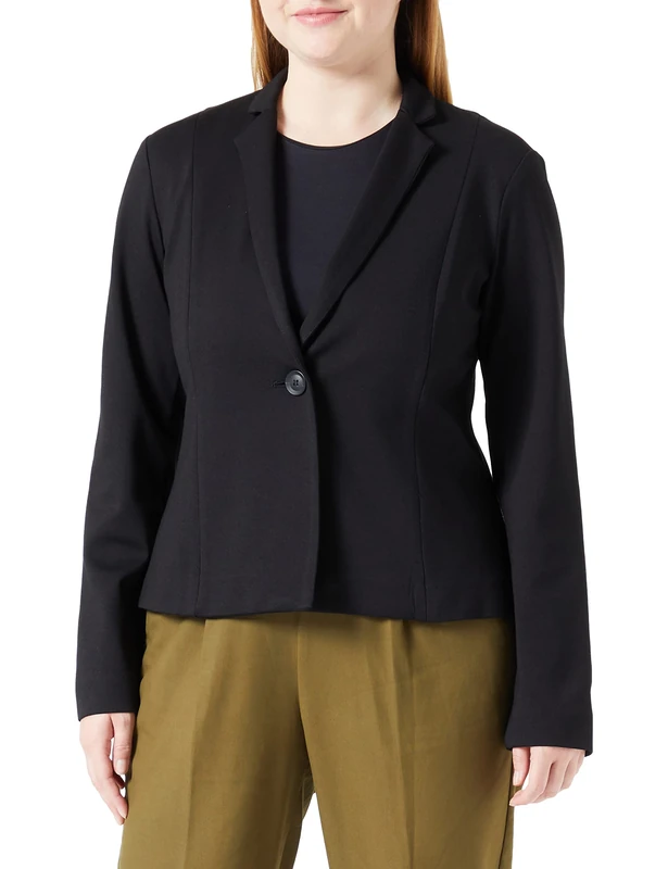 SISLEY Women's 2SUHLW013 Jacket, Black 100, 40, Black 100, 14